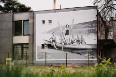 Life interrupted mural in Kacergine (M. Plepys/Kaunas 2022)
