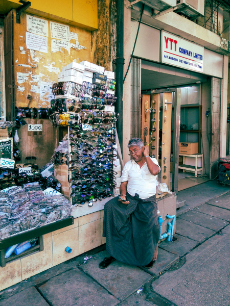 Sunglass salesman Yangon