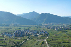 Arial view Songyang County