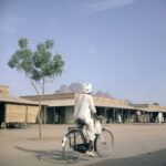 Man on a bike in Sudan, 1958
